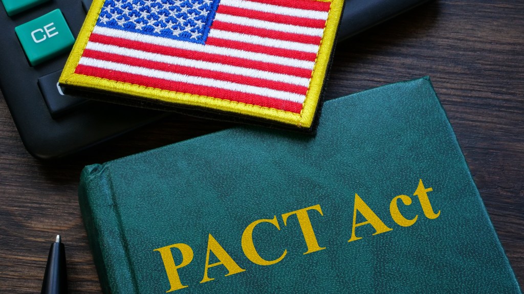 PACT Act on the desk